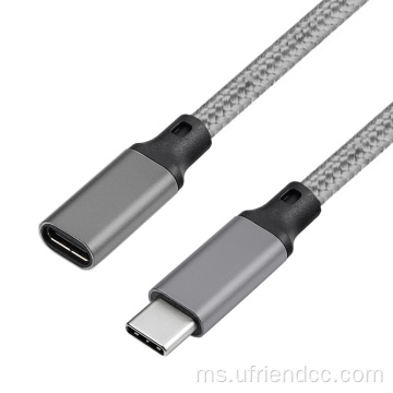 Data Pengecasan Cepat USB-3.1 ke Kabel Pengecas USB-C